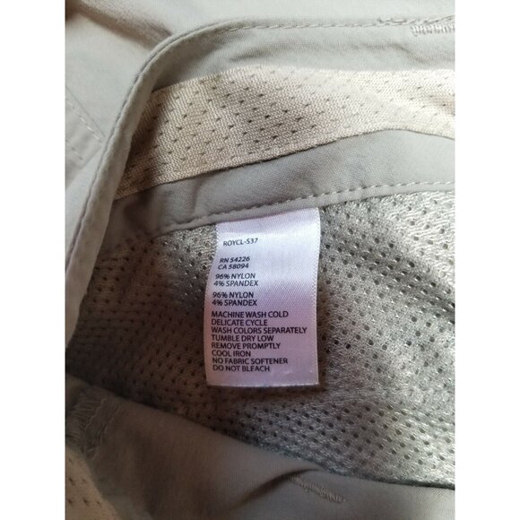 Royal Robbins Womens Straight Pants Extended Tab Button Stretch Mid-Rise 8 Gray - Picture 3 of 7